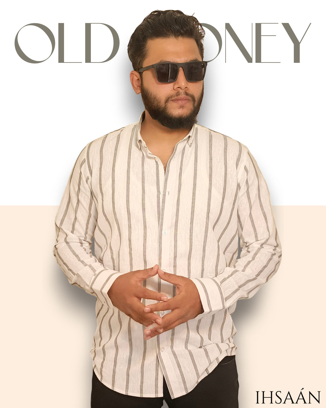 The Cloud Stripe Ivory Remi Cotton